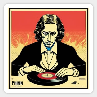 Pop Art Chopin Vinyl Record Album II Sticker